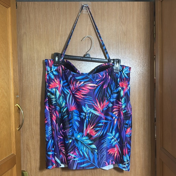 Tempt me two piece tankini set tropical size XL - Picture 5 of 7